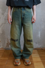 ŽYDINČIOS ŠIRDYS faded denim Jeans