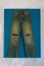 ŽYDINČIOS ŠIRDYS faded denim Jeans